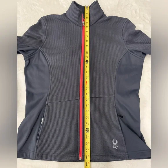 Spyder Core Gray & Hot Pink Zip Front Fleece Lined Jacket- size XL - Picture 12 of 16